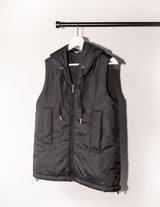 The Hooded Vest - Black