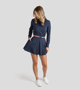 Kiona Long Sleeve Flare Dress