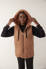 The Hooded Vest - Copper