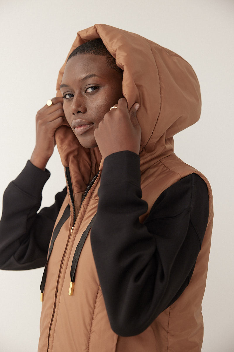 The Hooded Vest - Copper