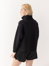 The Half-Zip Pullover - Black