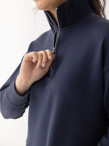 The Half-Zip Pullover - Navy