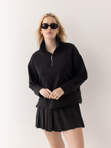 The Pleated Skort - Black