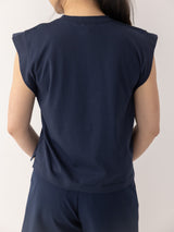 The Sleeveless Shirt - Navy