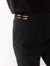 The Pant with Tuxedo Stripe - Black