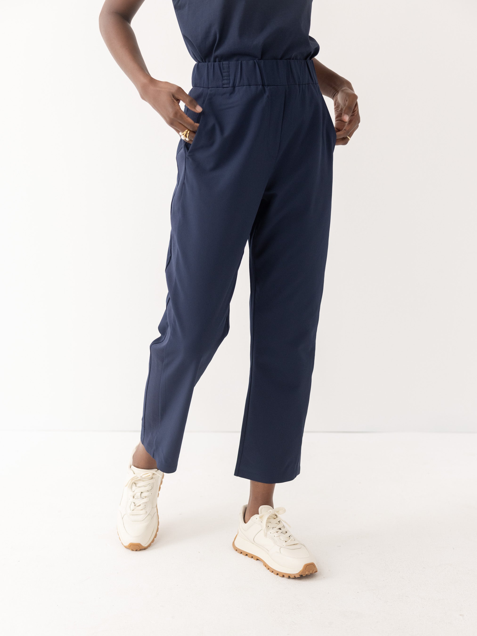 The Pant with Tuxedo Stripe - Navy