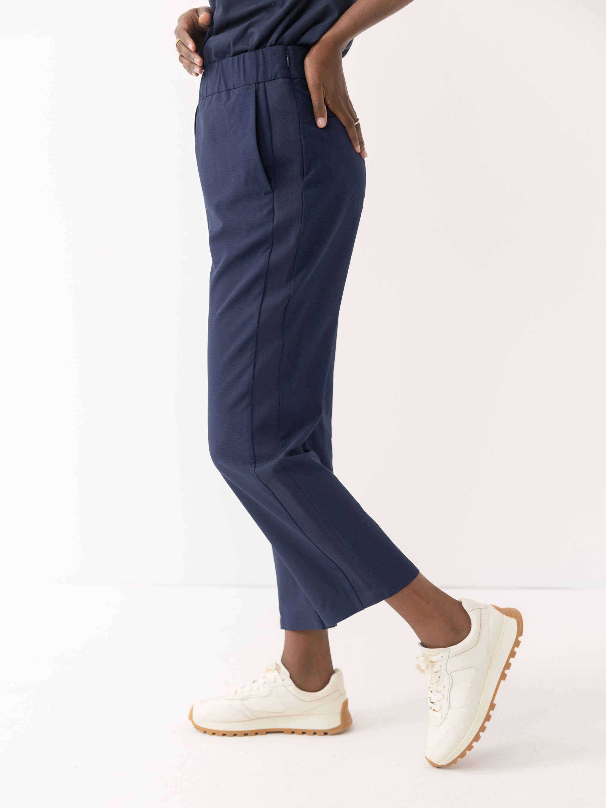 The Pant with Tuxedo Stripe - Navy