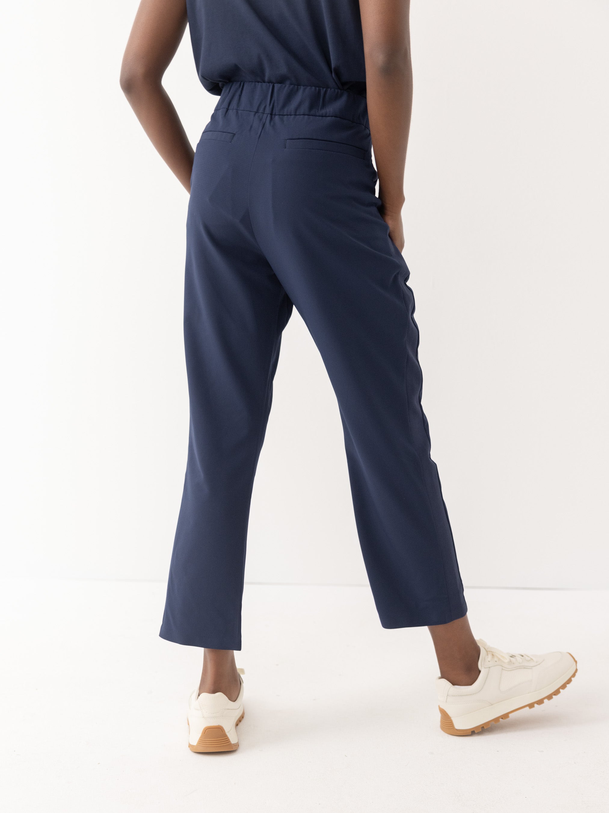 The Pant with Tuxedo Stripe - Navy