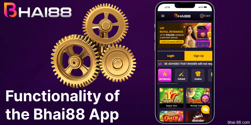 The main features of the Bhai88 app in Bangladesh