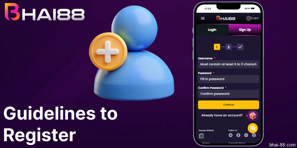 Guide on registering on Bhai88 for players from Bangladesh