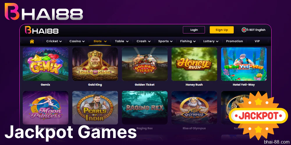 Slot games available on Bhai88 casino in Bangladesh