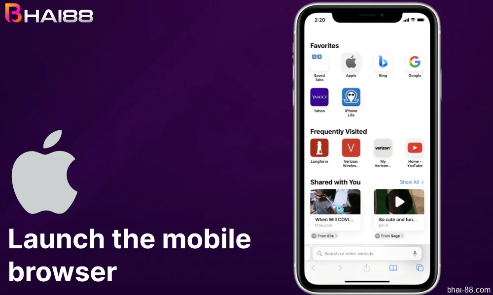 Launch the mobile browser to start the Bhai88 download