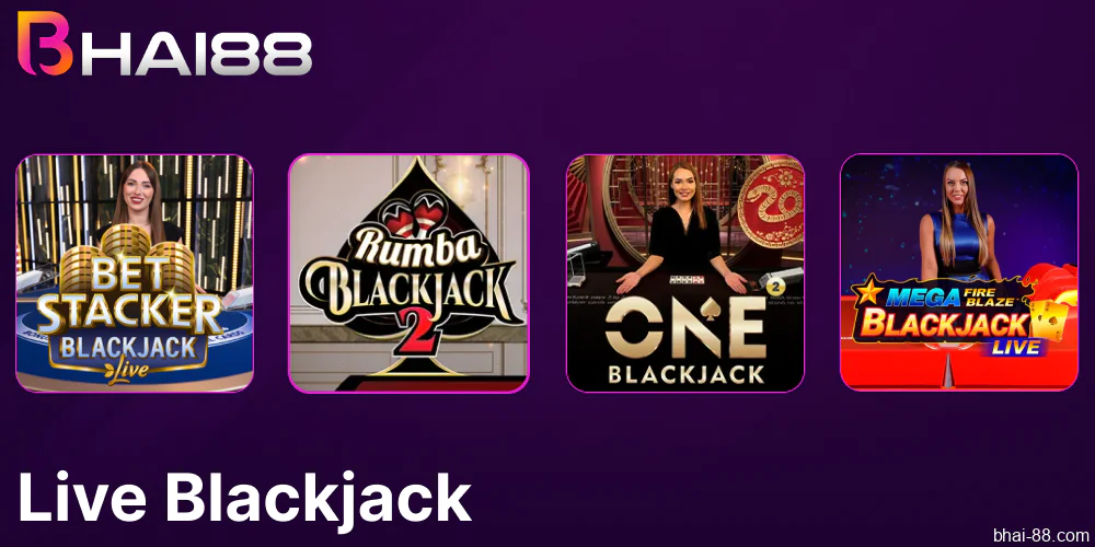 Live Blackjack games available on Bhai88 casino in Bangladesh