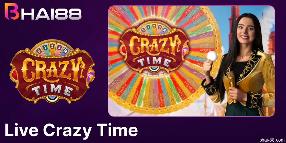 Play live Crazy Time on Bhai88 casino in Bangladesh