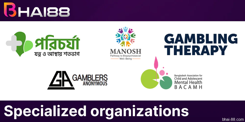 Specialized organizations for gambling addiction help for Bhai88 players from Bnagladesh